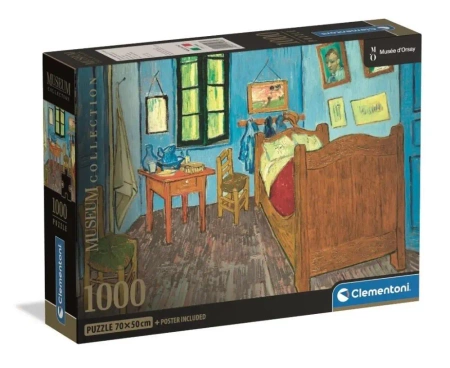 Puzzle 1000 Museum Van Gogh: Bedroom In Arles - Clementoni