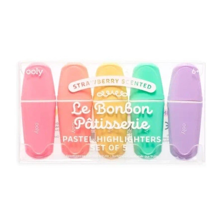 Flamastry pachnące pastelowe Le BonBon Patis. 5kol - Kolorowe Baloniki