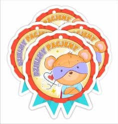 Medal papierowy - Dzielny pacjent Super Miś 4szt - LearnHow