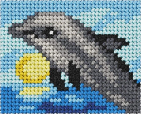 Zestaw do haftu Moje pierwsze wyszywanie Delfin - Anex-Bis PAP