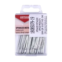 Spinacze metalowe srebrne 50mm 30szt - Office