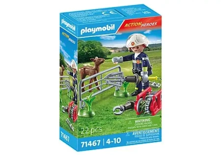 Zestaw figurek Action Heroes 71467 Straż pożarna - Ratowanie zwierząt - Playmobil