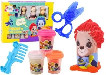 Zestaw kreatywny ciastolina ludziki + akcesoria - Leantoys