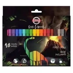 Flamastry Dino 18 kolorów - Koh-I-Noor
