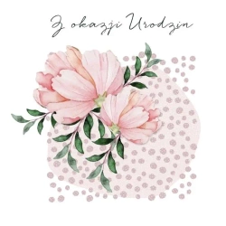 Karnet Swarovski kwadrat CL4506_PO Z okazji Urodzi - Clear Creations