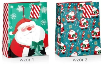Torba prezentowa Boże Narodzenie 33x10x45cm MIX - Pan Dragon