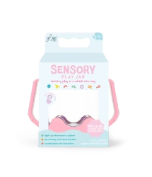 Słoik sensoryczny do napełniania wodą różowy Bubble Gum - Glo Pals (Vibe LLC)
