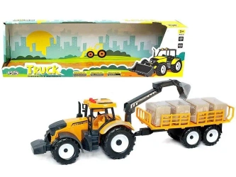 Traktor z przyczepą światło dźwięk napęd - ADAR