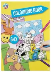 Kolorowanka Zwierzęta A4/64K żółta