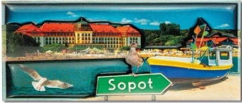 Magnes I love Poland Sopot ILP-MAG-C-SOP-01 - Pan Dragon