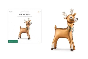 Stojący balon foliowy - Renifer