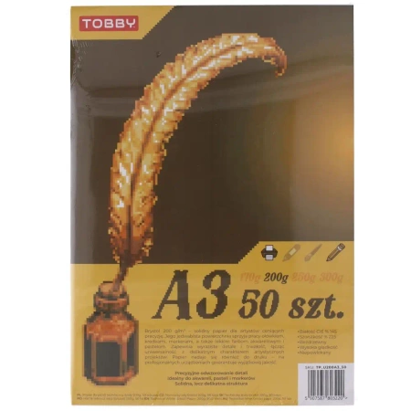 Brystol A3 200g 50 ark - Tobby