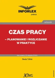 eBook Czas pracy - planowanie i rozliczanie w praktyce - Beata Tofiluk