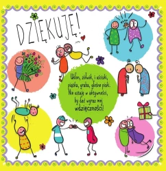 Karnet 150x150 Dziękuję! - Henry