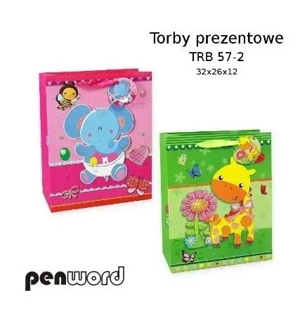 Torebka prezentowa 32x26x12cm MIX - Penword