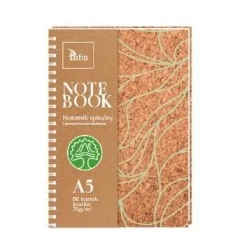 Kołonotatnik A5/80K kratka korek - Tetis