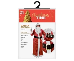 Strój Mikołaja welurowy rozm. uniwersalny - Godan