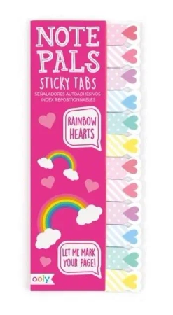 Karteczki samoprzylepne Tęczowe Serduszka - Kolorowe Baloniki