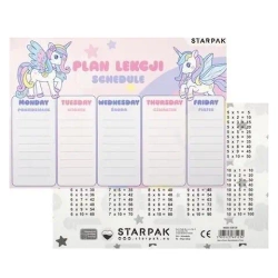 Plan Lekcji Tabl Mnoz A5 Unicorn Starpak Pba 25/750