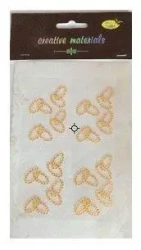Obrączki akrylowe 16szt złote - Galeria Hobby