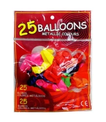 Balony metalic 25szt - SWEDE