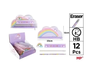 Zestaw przyborów szkolnych z saszetką Unicorn - MP Main Paper