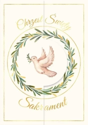 Karnet A5 Chrzest gołąb - Henry