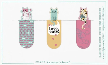 Zakładki magnetyczne - Kochać koty - Moses