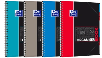 Kołonotatnik A4 80k kratka Oxford student organiserbook 1 szt. mix - Oxford art pap