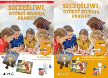 SZCZĘŚLIWI KTÓRZY SZUKAJĄ PRAWDY 5 SP PODRĘCZNIK + ĆWICZENIE (na 1 godzinę) - ks. dr K. Mielnicki, E. Kondrak