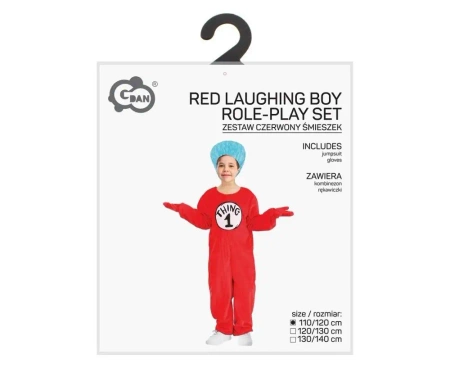 Strój dla dzieci czerwony śmieszek 110/120cm - Godan
