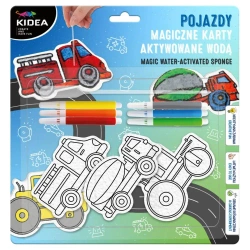 Magiczne karty aktywowane wodą pojazdy Kidea - DERFORM