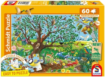 Puzzle PQ 60 Zwierzęta w ogrodzie - Schmidt