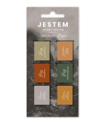 Zakładki magnetyczne - Jestem 6szt - Szaron