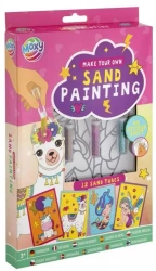 Zestaw obrazków samoprzylepnych + piasek różowy - Grafix