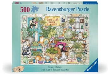 Puzzle 2D: Crazy Cats 500el - Ravensburger