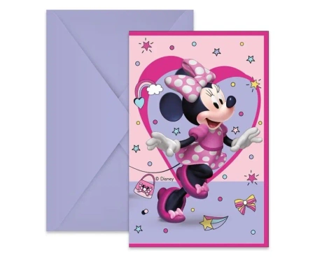 Zaproszenia Myszka Minnie Junior 6szt - Godan