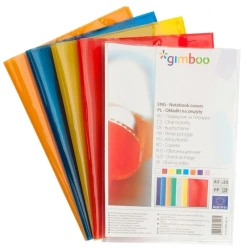 Okładka na zeszyt A5 krystal niebieska (25szt) - Gimboo