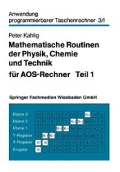 Mathematische Routinen Der Physik, Chemie Und Technik Fur Aos-Rechner - Peter Kahlig