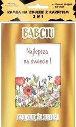 Karnet ramka Babcia Łąka - Henry