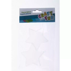 Craft with Fun Ozdoba Bn Plast Gwiazda 7,5cm 2szt Pbh 12/144