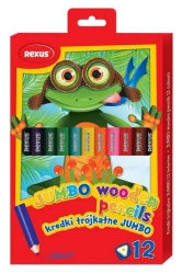 Kredki trójkątne Jumbo 12 kolorów - Beniamin