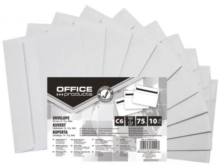 Koperta samoklejąca białe 114x162mm 10szt - Office