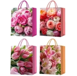 Torba prezentowa Kwiaty MIX - Merkpol