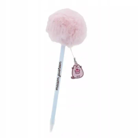 Długopis pompon z przywieszką mix - Pusheen