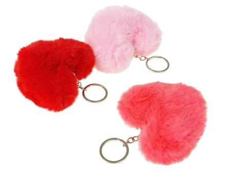 Brelok pluszowy Serce 8x8cm MIX - ADAR