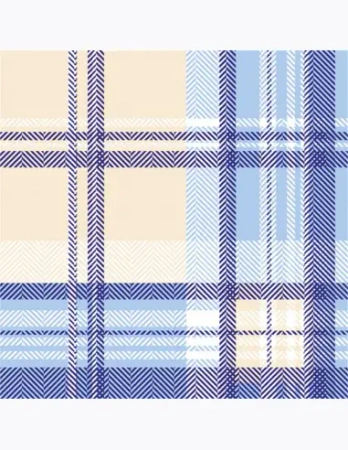 Serwetki DAISY Lunch SD 330x330 Kratka niebieska 043501 - POL-MAK