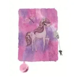 Pamiętnik z kłódką A5/96K 3D włochacz Horse - ST-MAJEWSKI