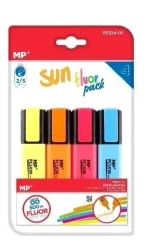 Zakreślacz fluorescencyjny 4szt - MP Main Paper