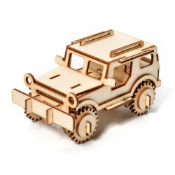 Puzzle drewniane Model 3D Jeep - Nice Idea